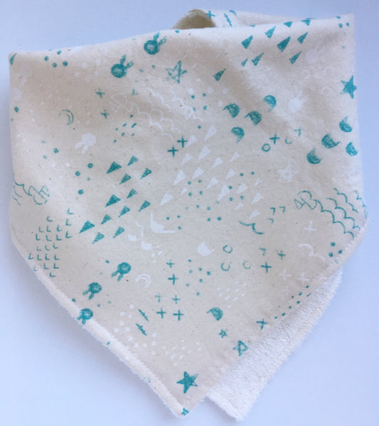 Teal & White / Anchor Burpdana Gift Set