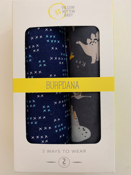 Navy X / Dinosaur Burpdana Gift Set