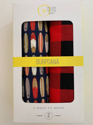 Surf / Buffalo Plaid Burpdana Gift Set