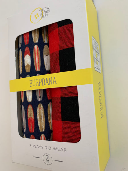 Surf / Buffalo Plaid Burpdana Gift Set