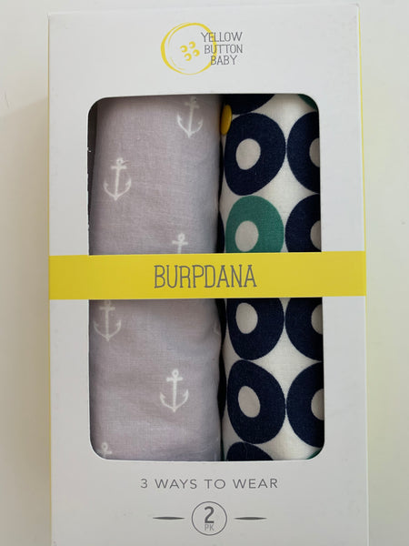 Anchor / Nautical Burpdana Gift Set