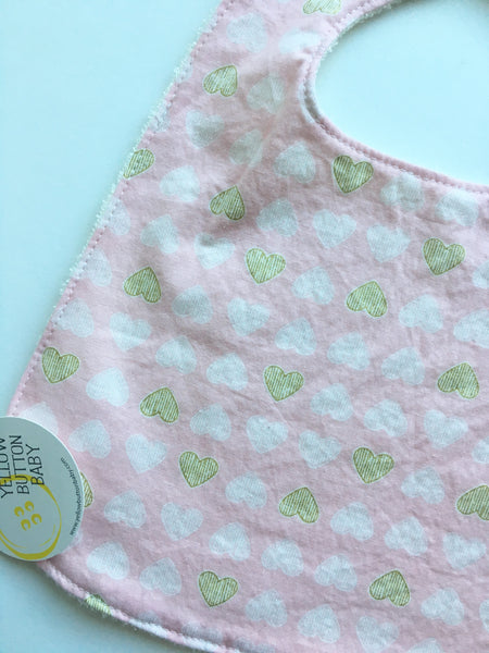 Pink Heart Bib