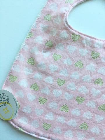 Pink Heart Bib