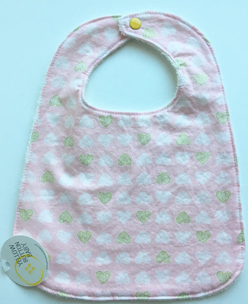 Pink Heart Bib