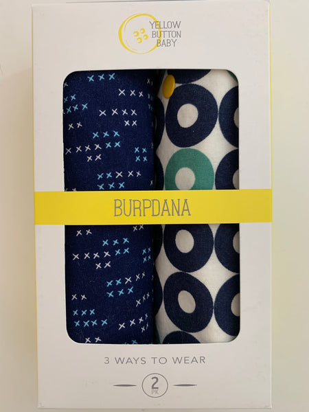 Navy X / Nautical Burpdana Gift Set